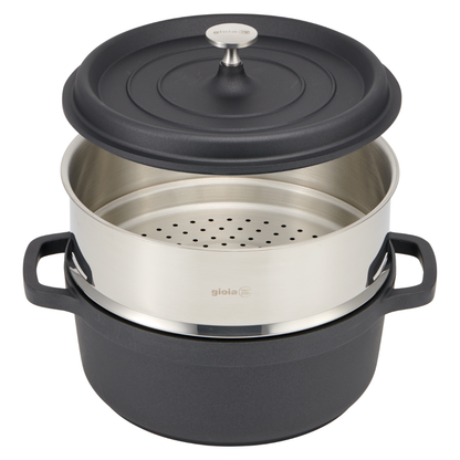 gioia キャセロール・蒸し器セット