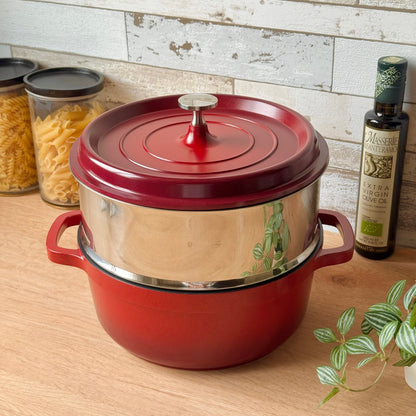 gioia キャセロール・蒸し器セット